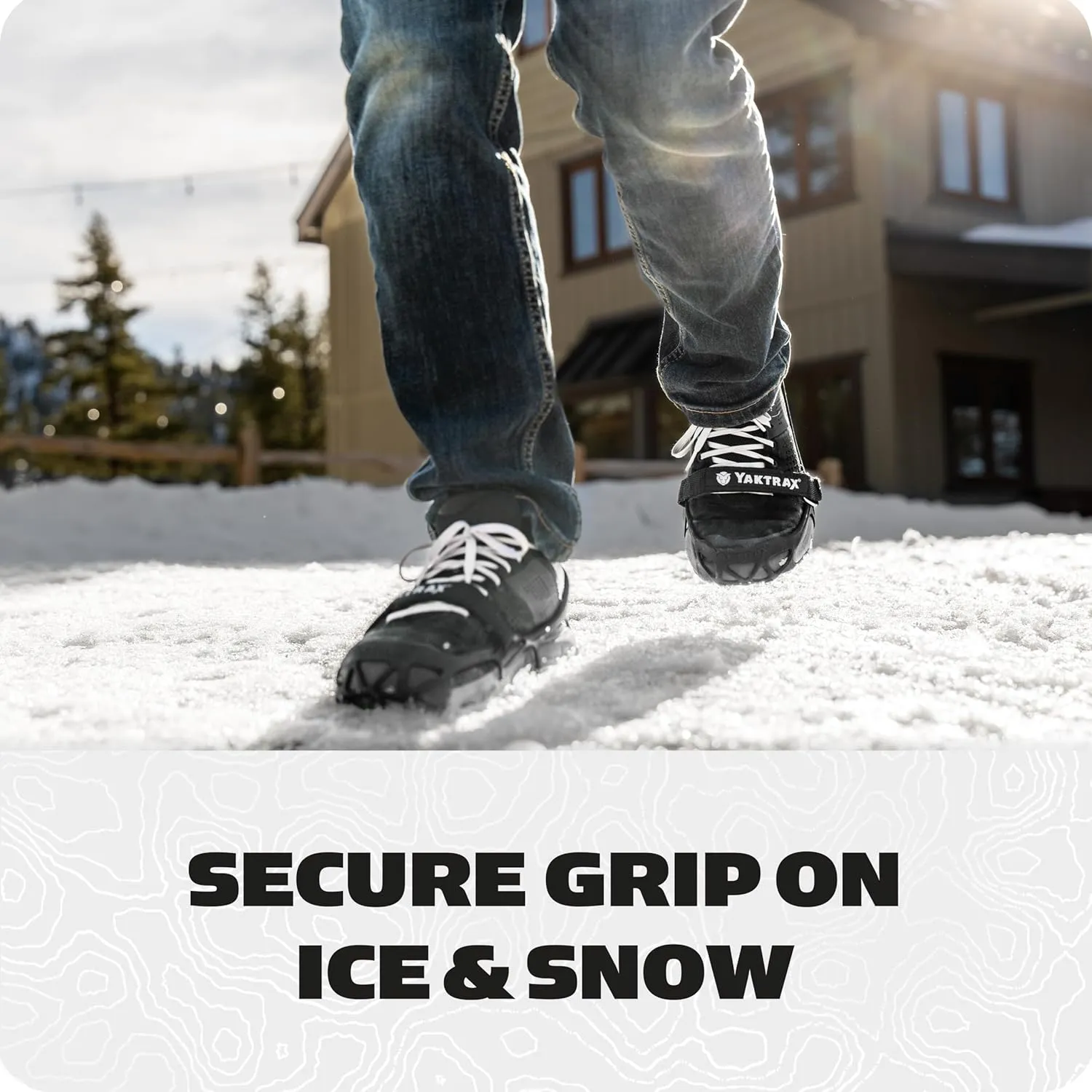 Yaktrax Pro Traction Cleats - 360-Degree Grip on Snow, Ice, & Multi-terrain Surfaces - Elastic Outer Band w/ Easy-On/Off Heel Tab & 1.4mm Stainless Steel Coils - Abrasion Resistant - Unisex