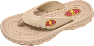 ZORIZ Collegiate Series Golf Sandals for Women and Men, Thong Flip Flops With Removable Spikes, Golf Footwear With Deeper Heel Cup and Higher Sidewalls