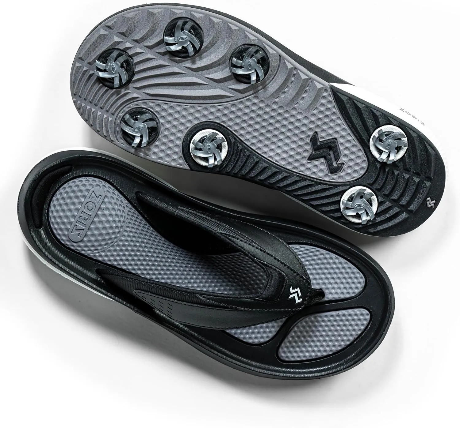 ZORIZ Zoomy Golf Sandals - Unisex Golf Flip Flops With Removable Tornado Golf Cleats - Mens and Womens Sandals for Walking, Beach, or Sports