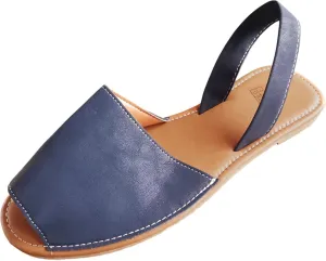 ZSpzx Women's Peep Toe Flat Sandals,Ladies Summer Slip On Backless Elastic Ankle Strap Sandal Women Comfortable Non-Slip Casual Cushion Footbed Shoes Stylish Shoe for Outdoor Indoor Daily Wear